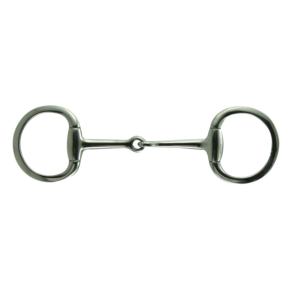 Jointed Stainless Steel Flat Ring Eggbutt Snaffle Bit