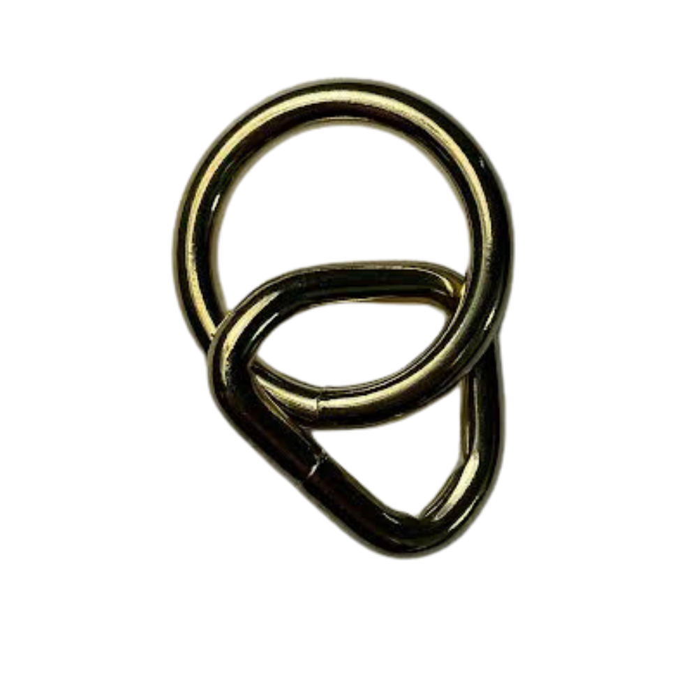 Brass Plate Loop & Ring 3/4" X 1-1/4", 5mm