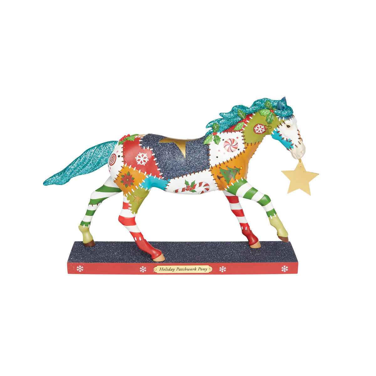 Painted Ponies Holiday Patchwork Pony 2023