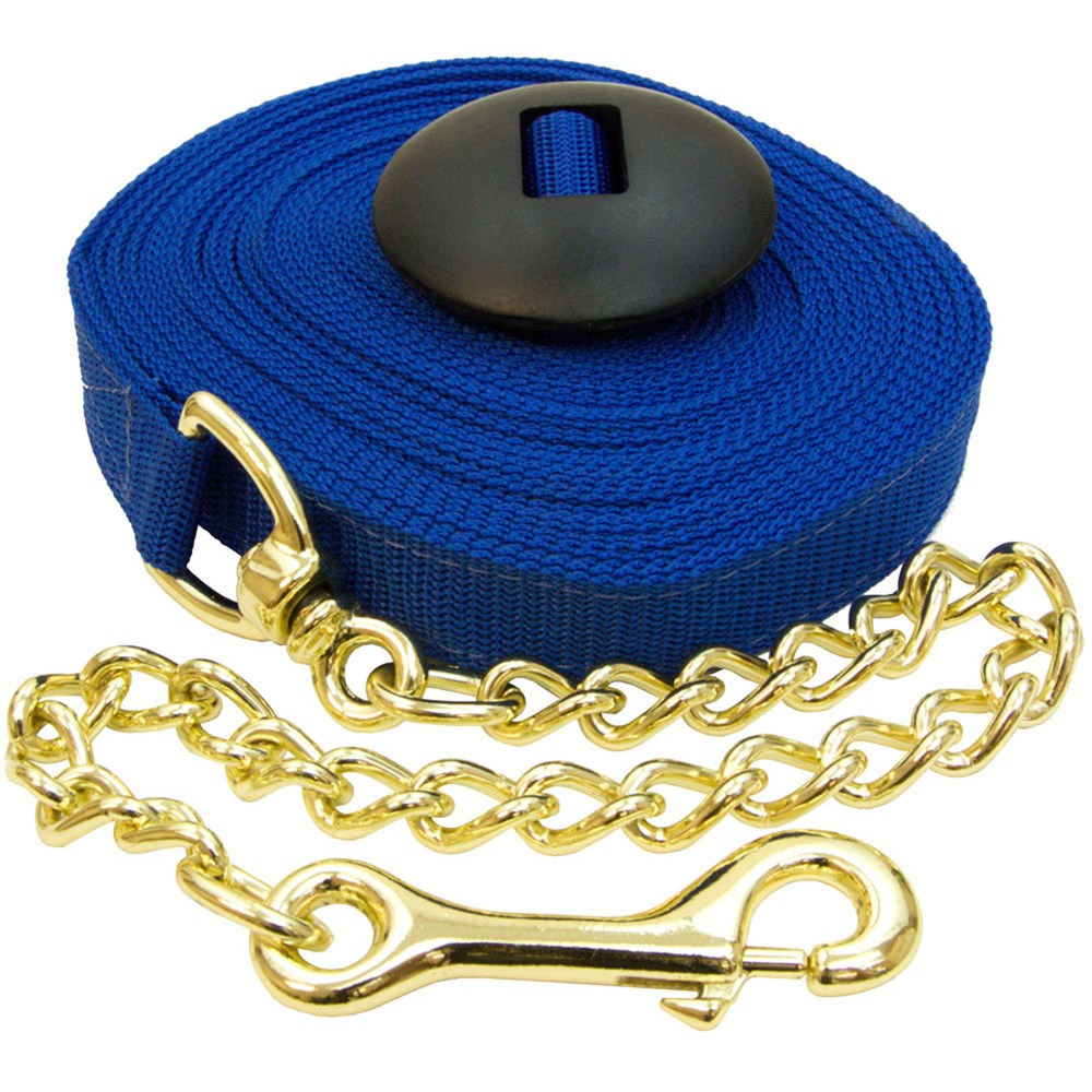 Poly Lunge Line with Chain 20" and Rubber Stop