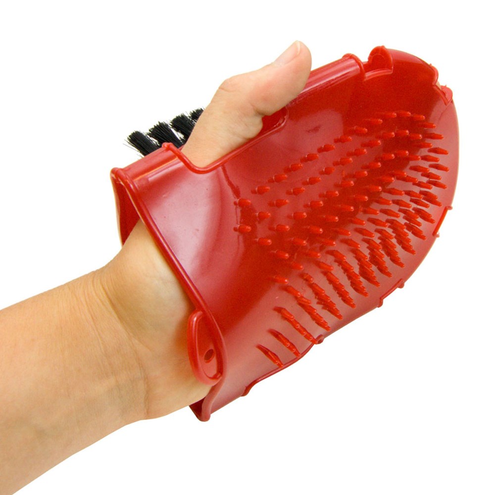 Plastic Bristle Grooming Mitt