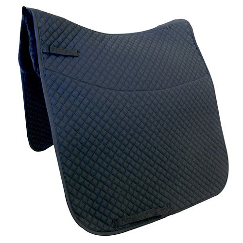 Quilted Dressage Saddle Pad with Sheep Skin