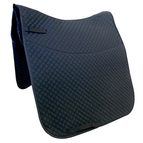 Quilted Dressage Saddle Pad with Sheep Skin