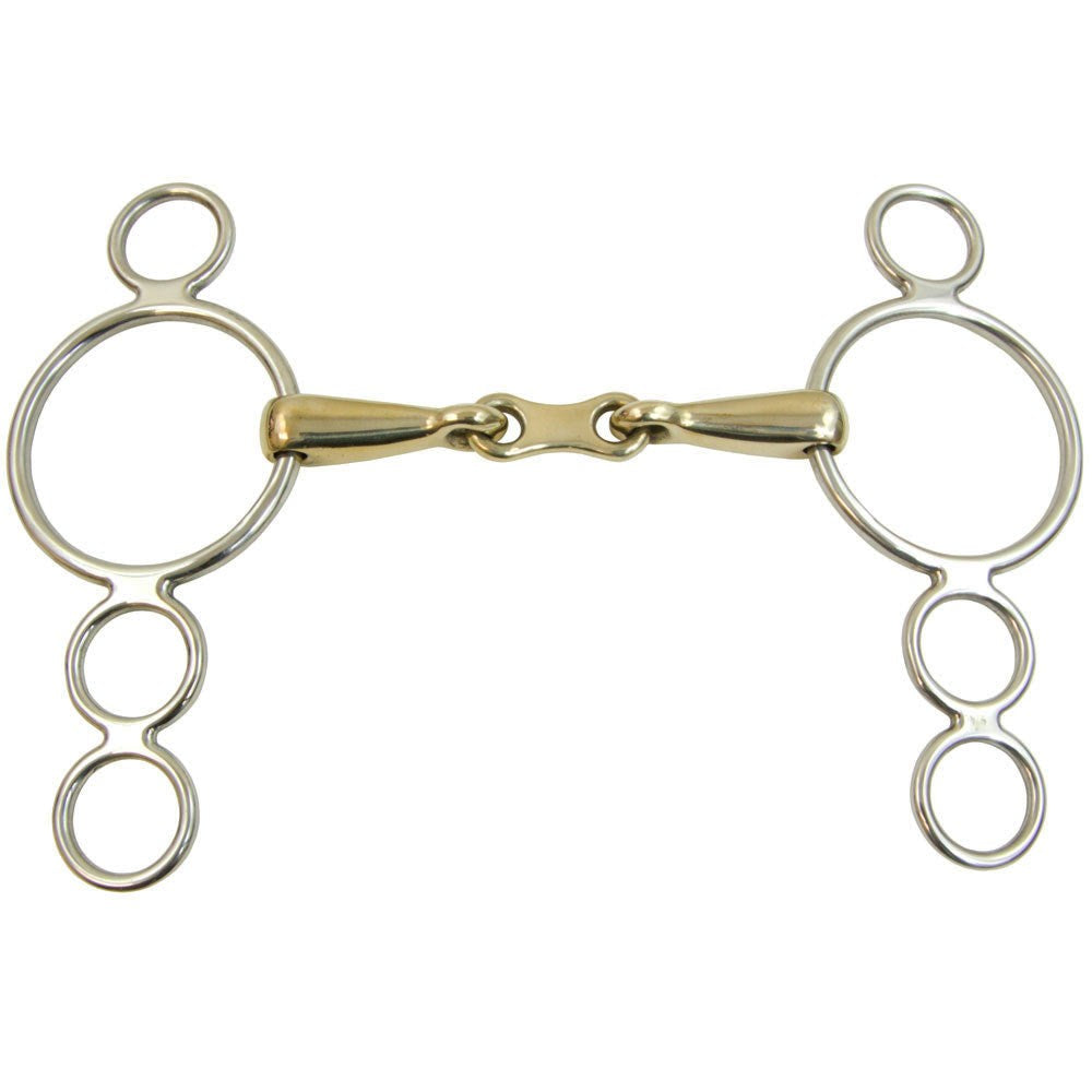 Continental French Link with Solid German Silver Mouth Gag Bit