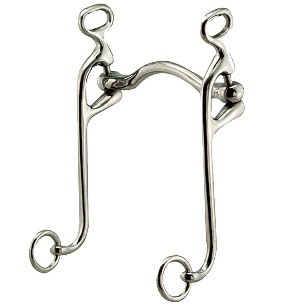 Stainless Steel Loose Cheek Mild Port Walking Horse Bit 5"