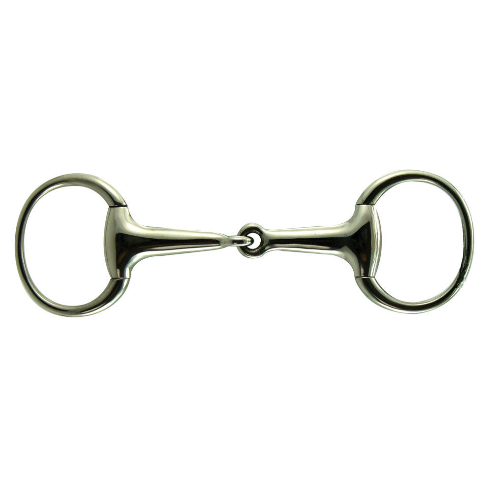 Hollow Mouth Eggbutt Stainless SteelRound Ring Snaffle Bit