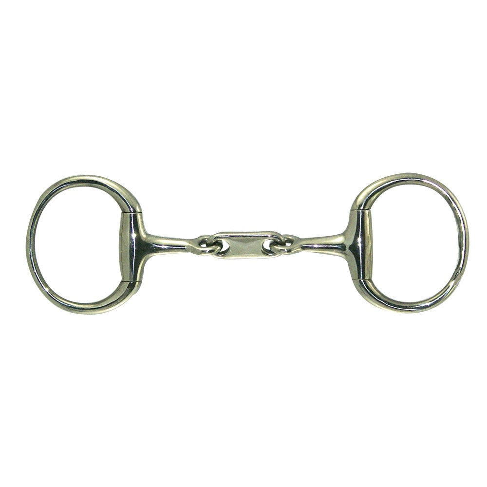 Dr. Bristol Stainless Steel Round Ring Eggbutt Snaffle Bit