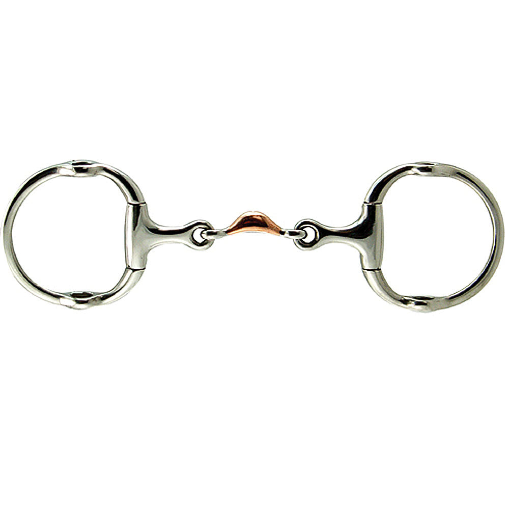 Coronet Quarter Moon Stainless Steel Jointed Gag Bit