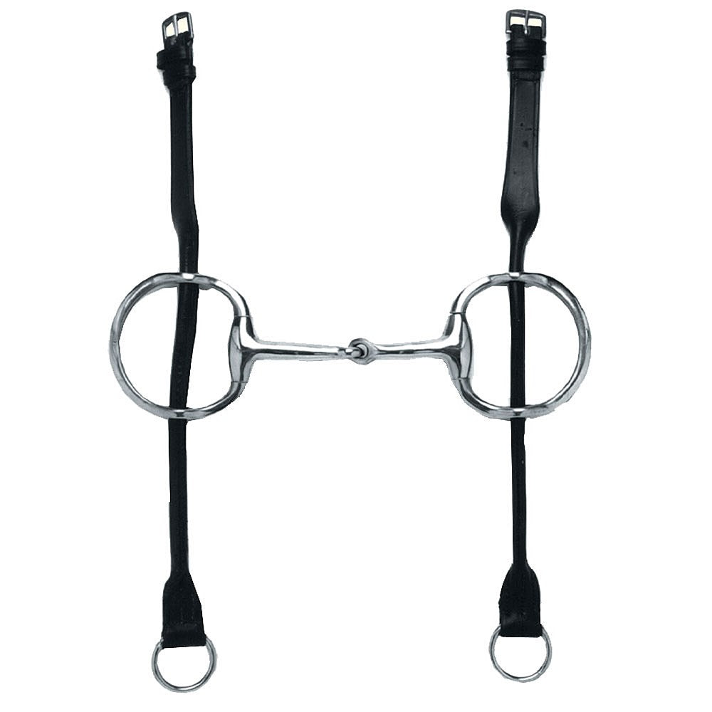 Cheltenham Stainless Steel Gag Bit with Rolled Leather Cheeks