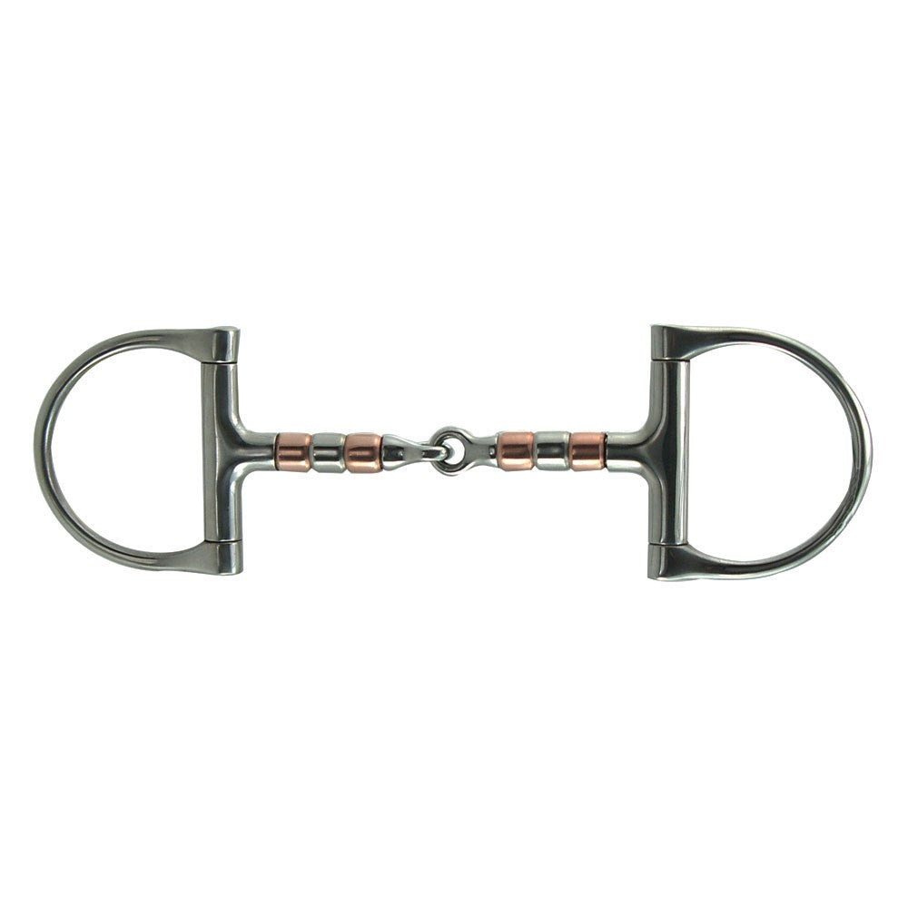 Coronet Copper and Steel Roller Dee Snaffle Bit