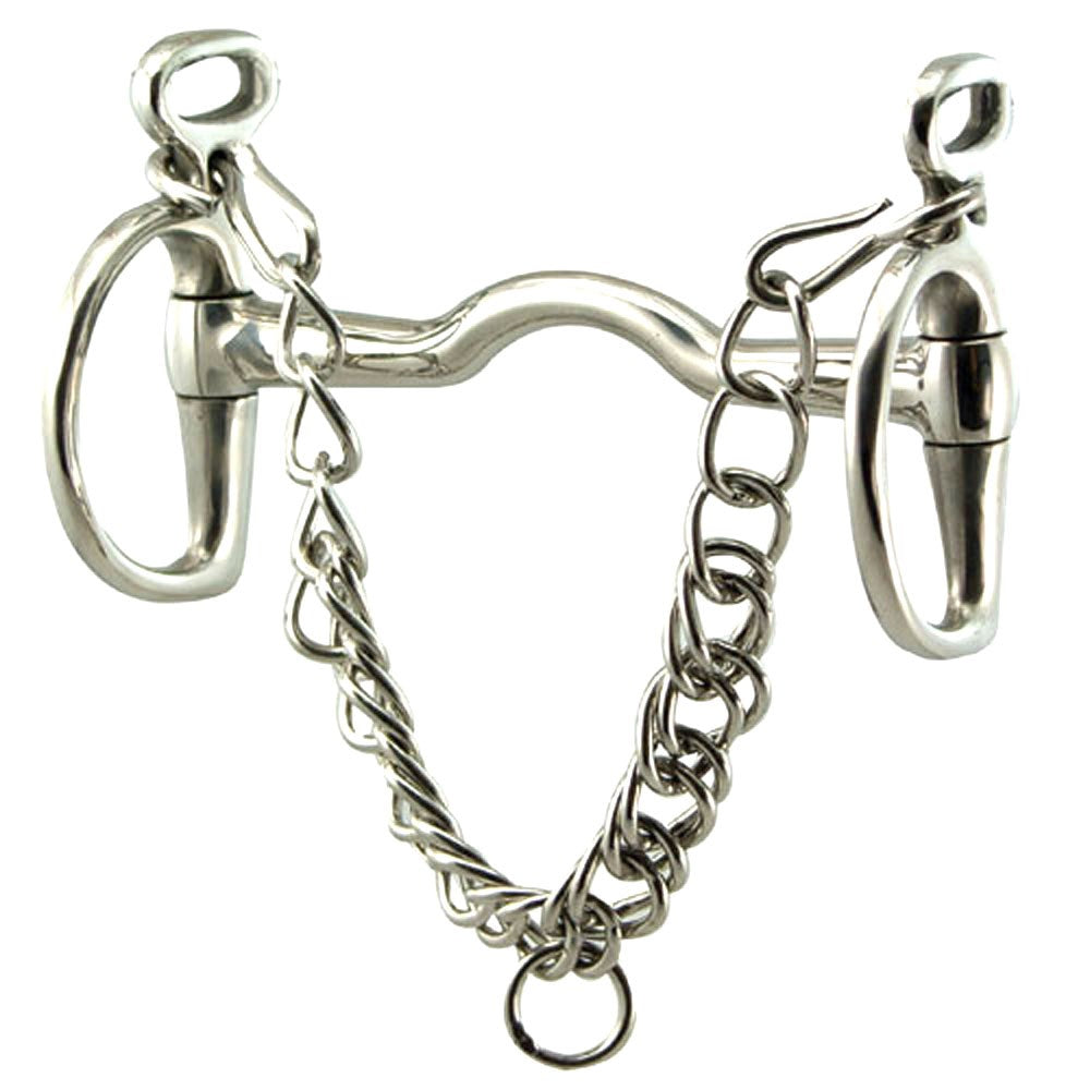 Coronet Ported Kimberwick Stainless Steel Bit without Slots