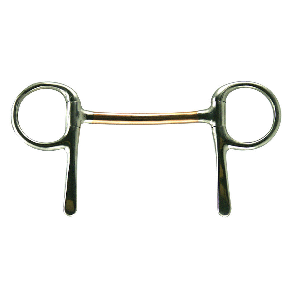 Half Cheek Copper Mullen Mouth Bit 3-3/4"