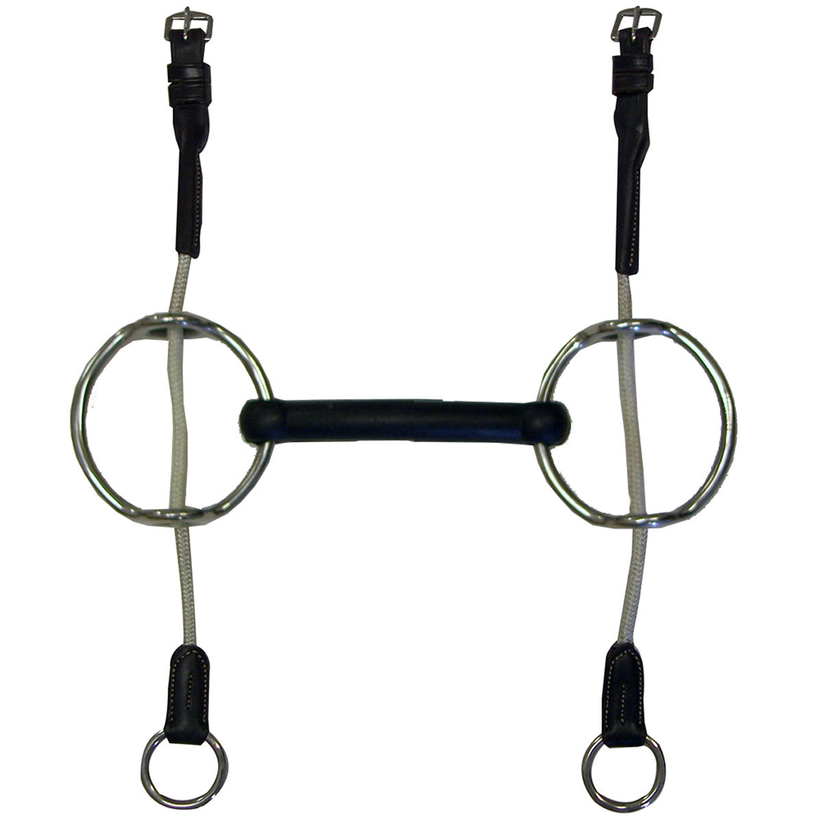 Mullen Rubber Mouth Gag Bit with Rolled Nylon Cheeks Bit 5"