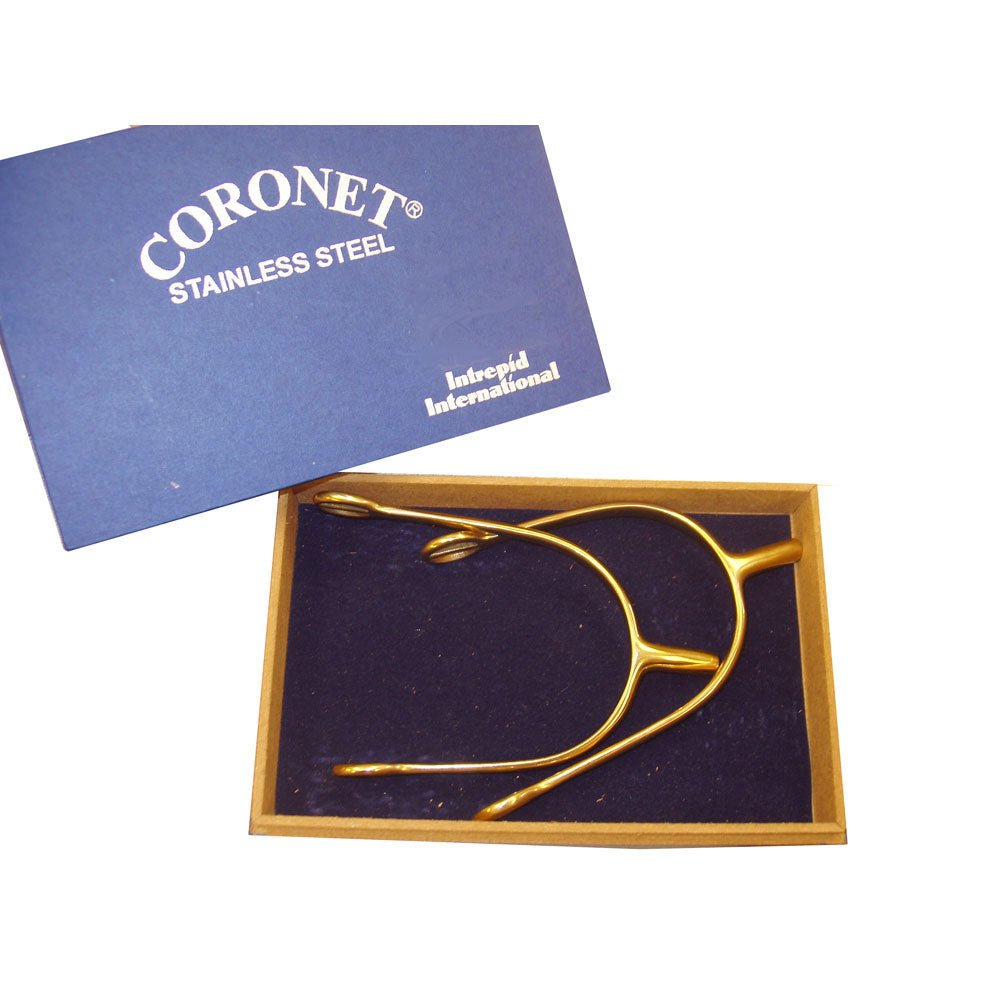 POW Mens Gold Spurs 3/4" - Boxed
