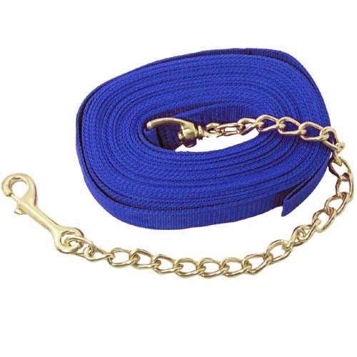 Poly Lunge Line with Brass Plate Chain