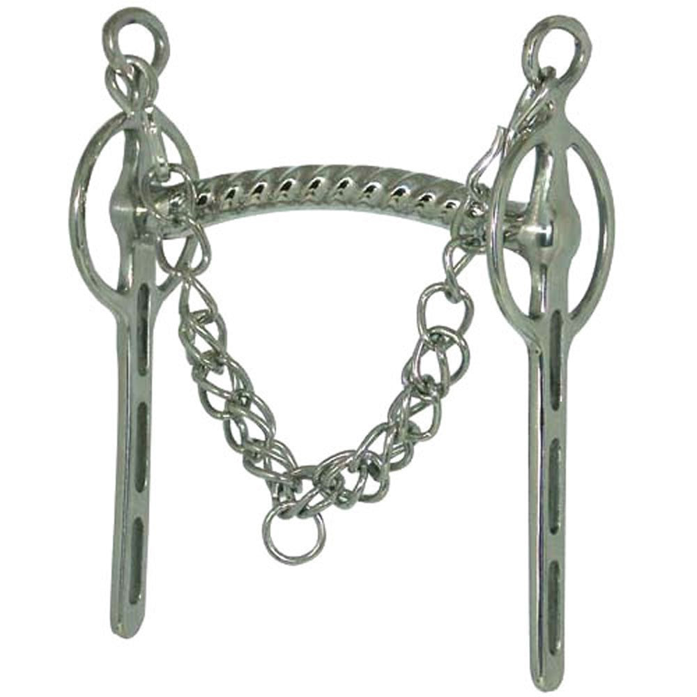 Liverpool Curved Mouth Stainless Steel Fixed Cheek Driving Bit 6"