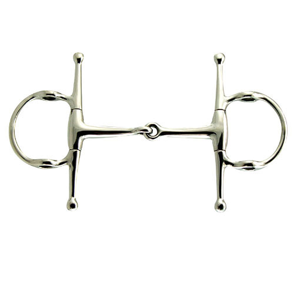 Full Cheek Gag Stainless Steel Snaffle Bit 5"
