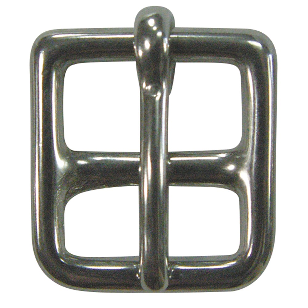 Stamped Nickel Plate Girth Buckle 1"