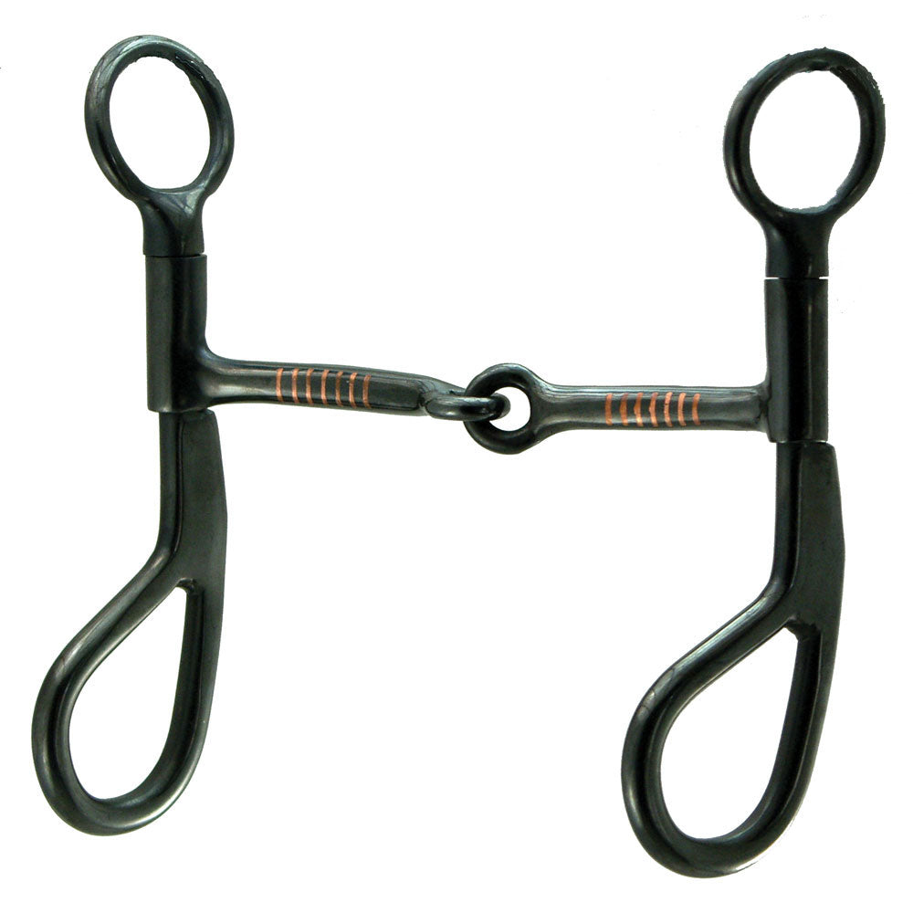 Futurity Black Iron Training Snaffle Bit 5"