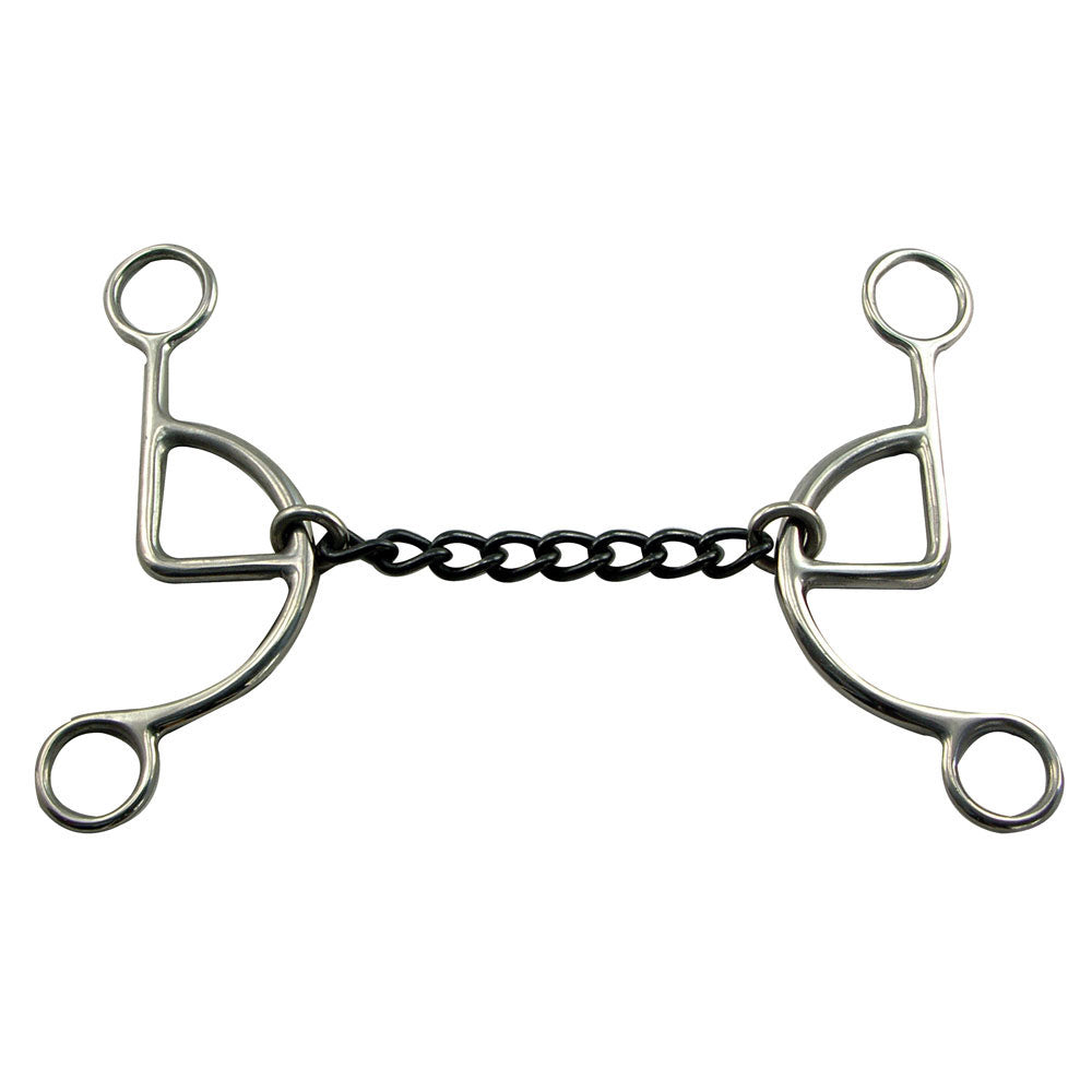 Half Wonder Sweet Iron Chain Mouth Gag Bit 5"