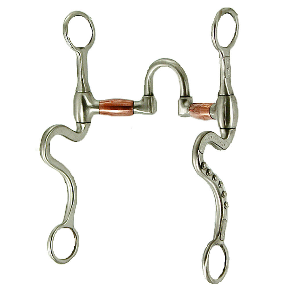 Correction Brushed Stainless Steel Mouth with Copper Barrels Bit 5"