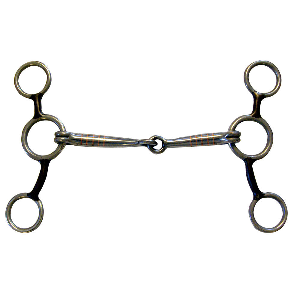 Coronet Jr Cow Horse Snaffle Bit 5" with Short Gag Shanks