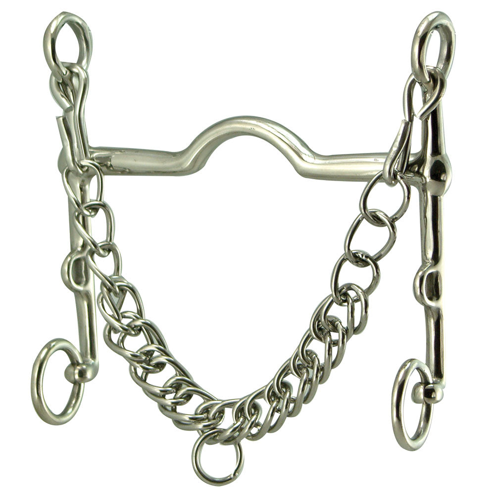 Weymouth Port Stainless Steel Bit 5-1/2" with 5-3/4" Cheeks