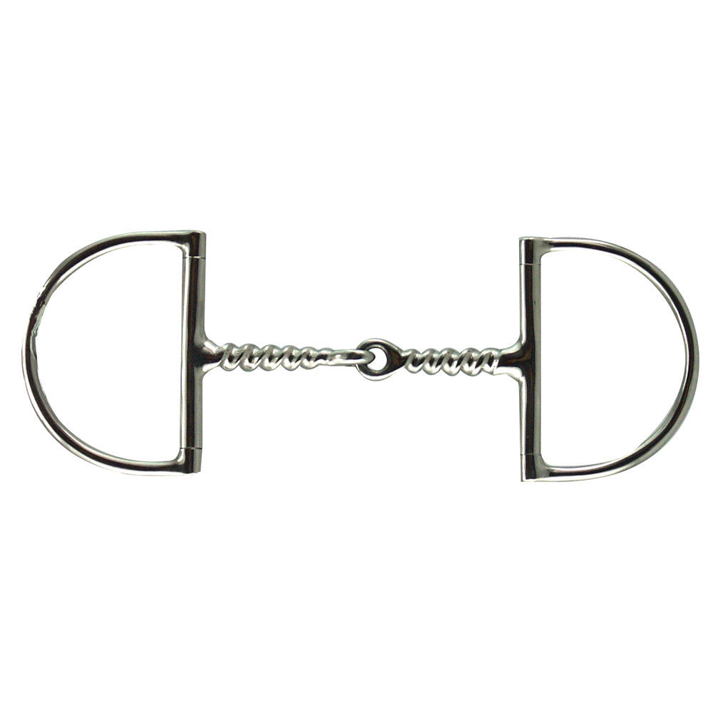 Stainless Steel Dee Large Corkscrew Snaffle Bit 5"