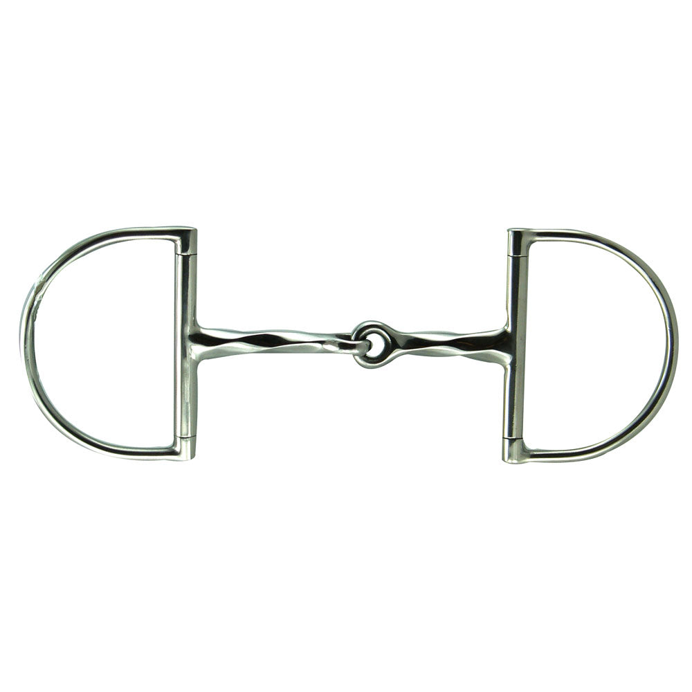 Stainless Steel Large Dee Slow Twist Snaffle Bit