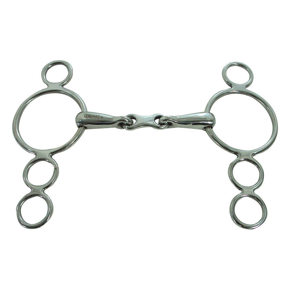 Coronet 3 Ring French Link Continental Bit