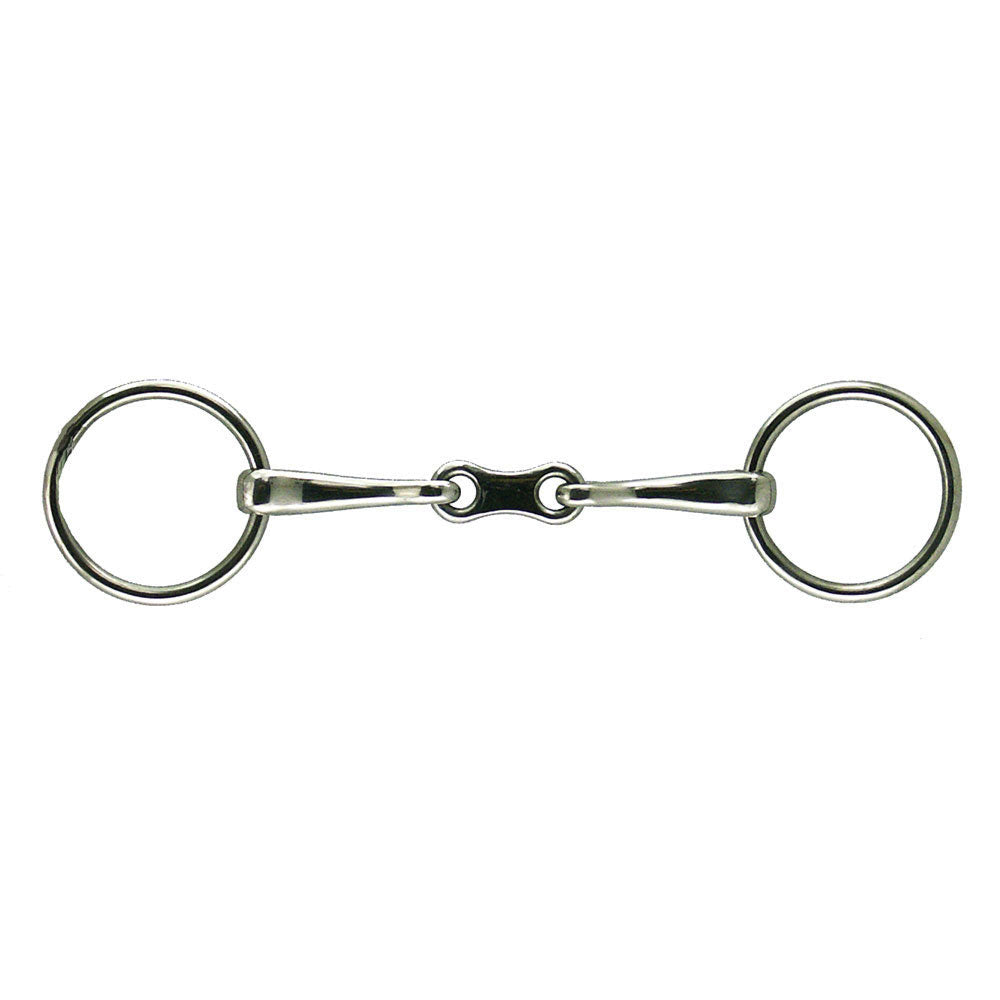 Loose Ring Solid Mouth French Link Bit