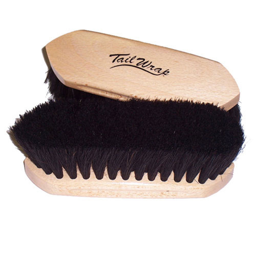 TailWrap Wood Block Horse Hair Brush
