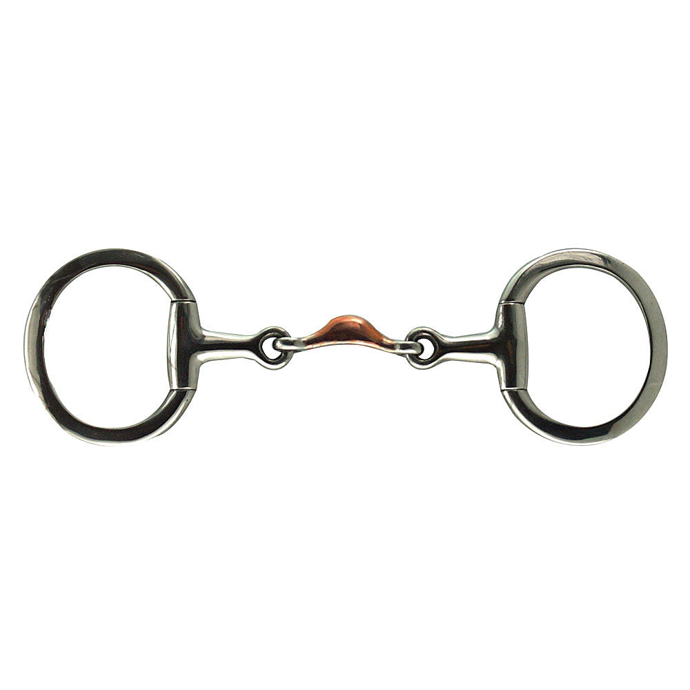 Coronet Eggbutt Copper Quarter Moon Snaffle Bit 5"