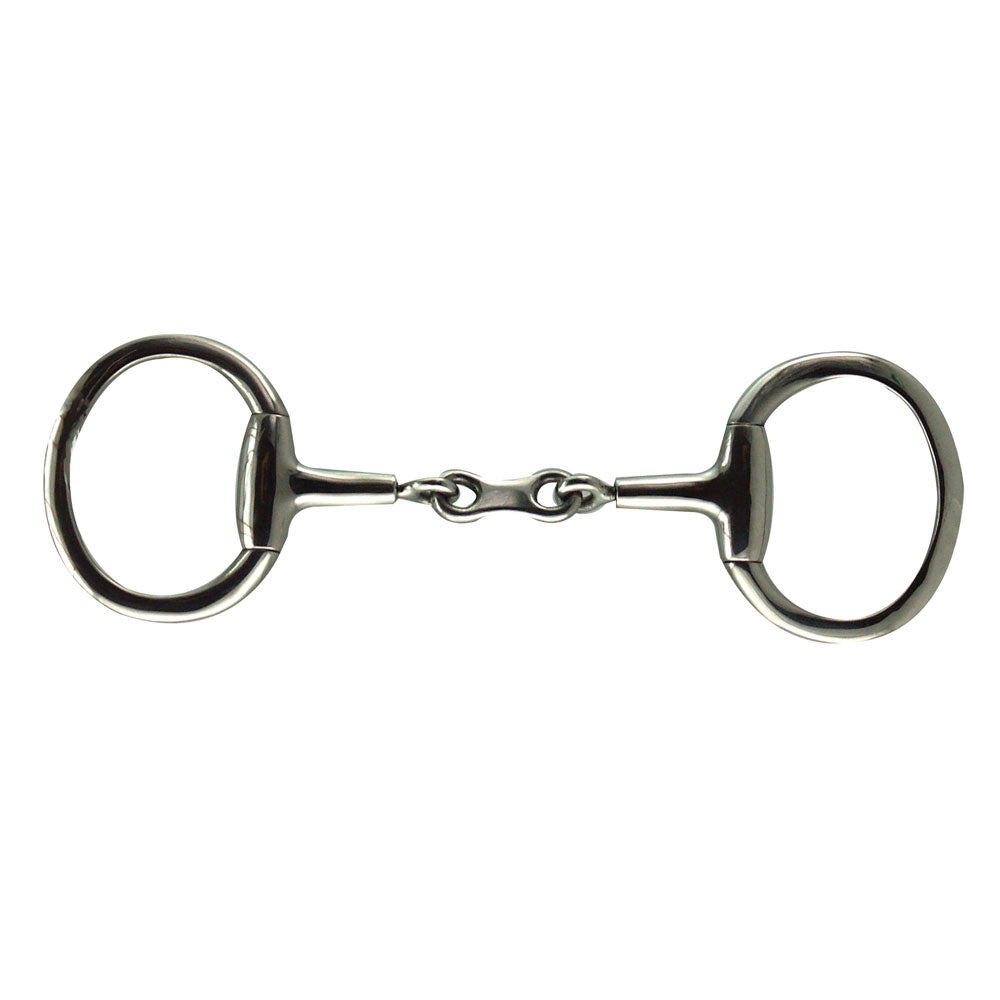 Robart Pinchless Stainless Steel Eggbutt French Link Snaffle Bit 5"