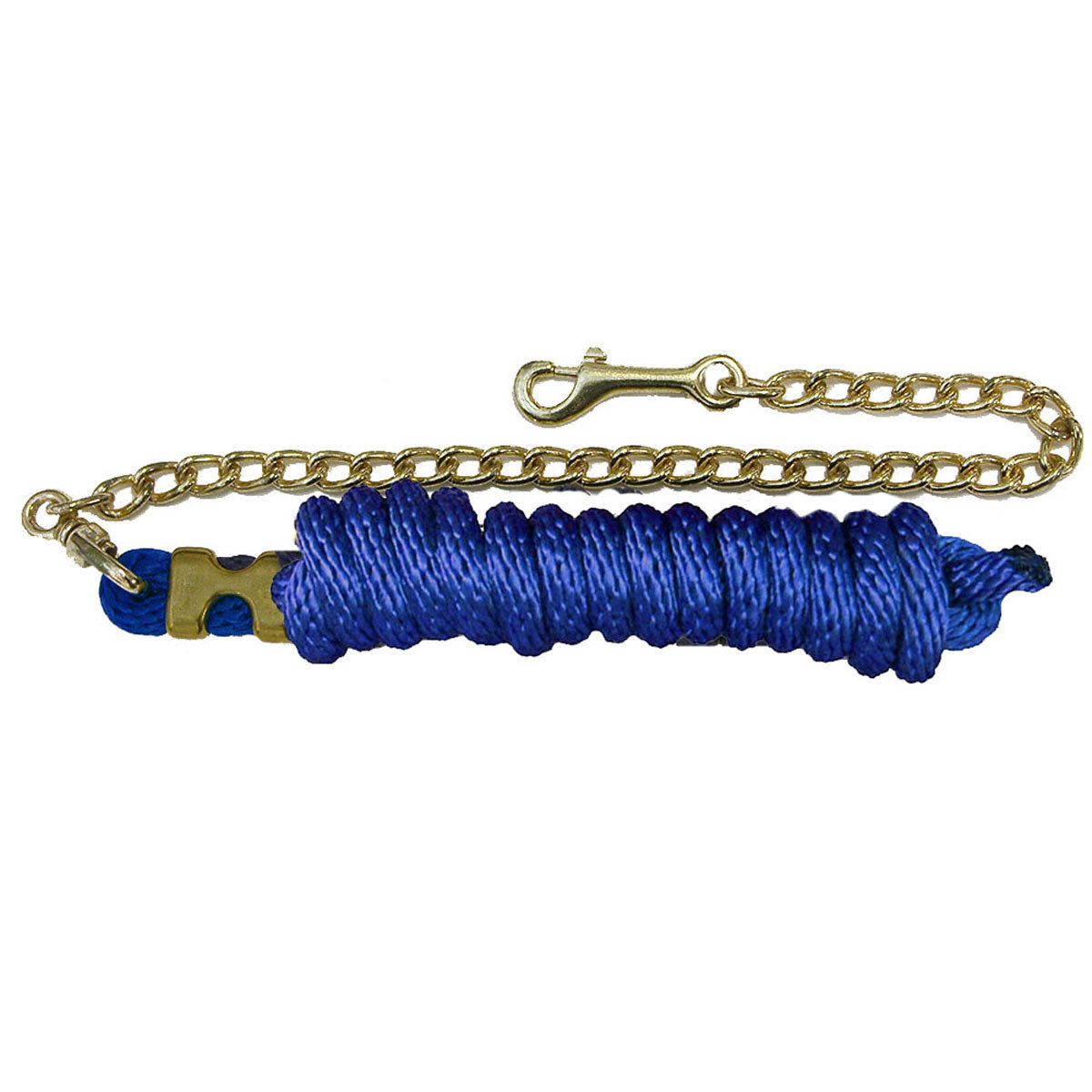 Poly Lead Rope with 24" Brass Plated Chain