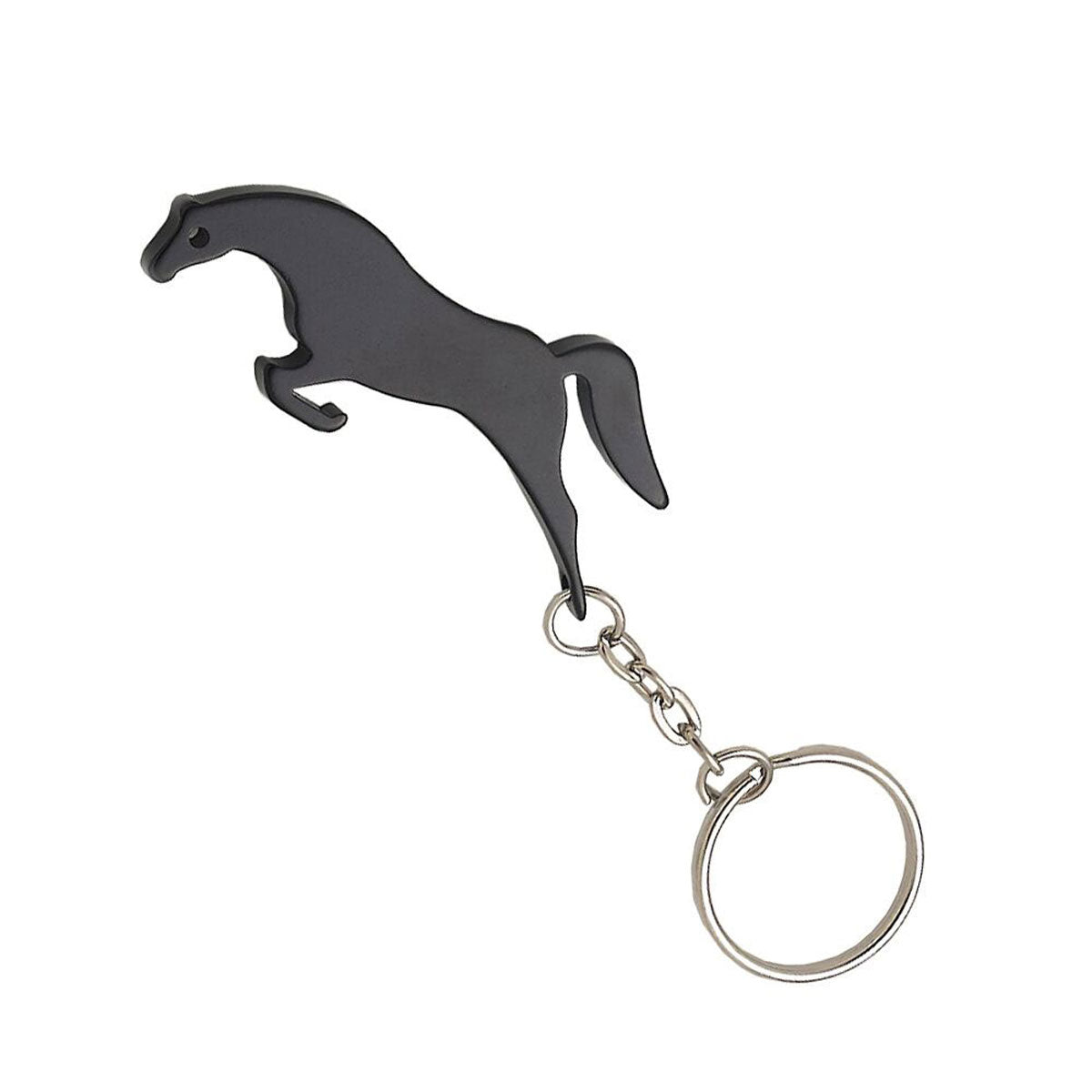 Key Chain Jumper Horse Black