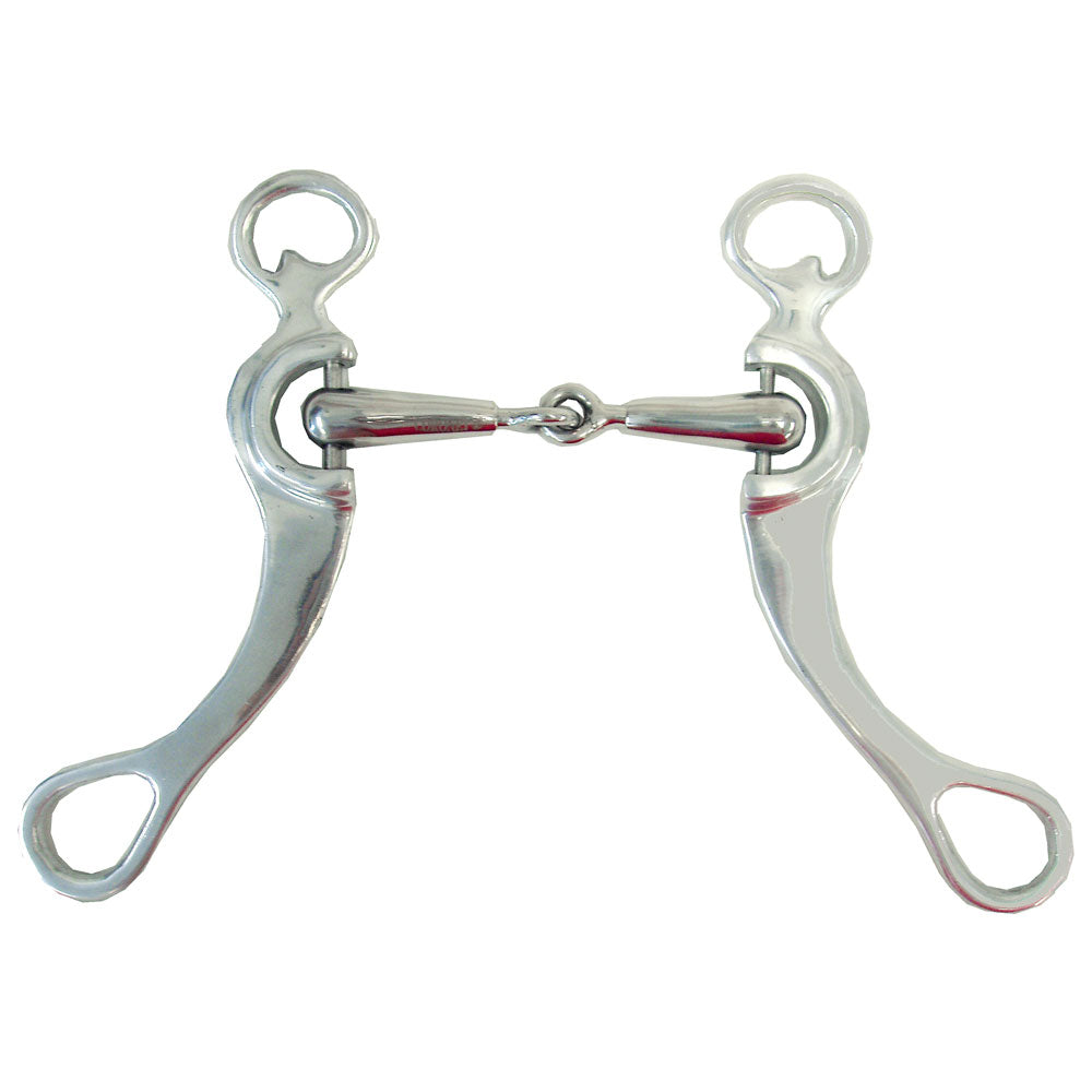 Adjustabit Aluminum Shank Jointed Mouth Snaffle Bit