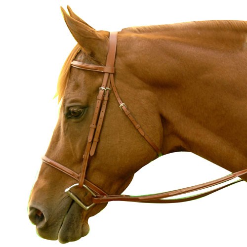 Exselle Bridle - Fancy Square Raised Mid Brown Pony