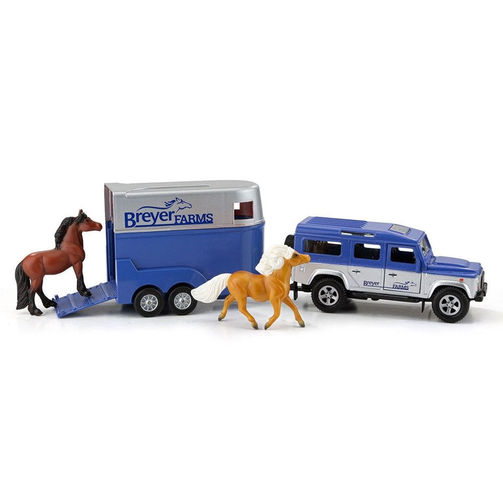 Breyer Farms Land Rover And Tag-A-Long Trailer 59216