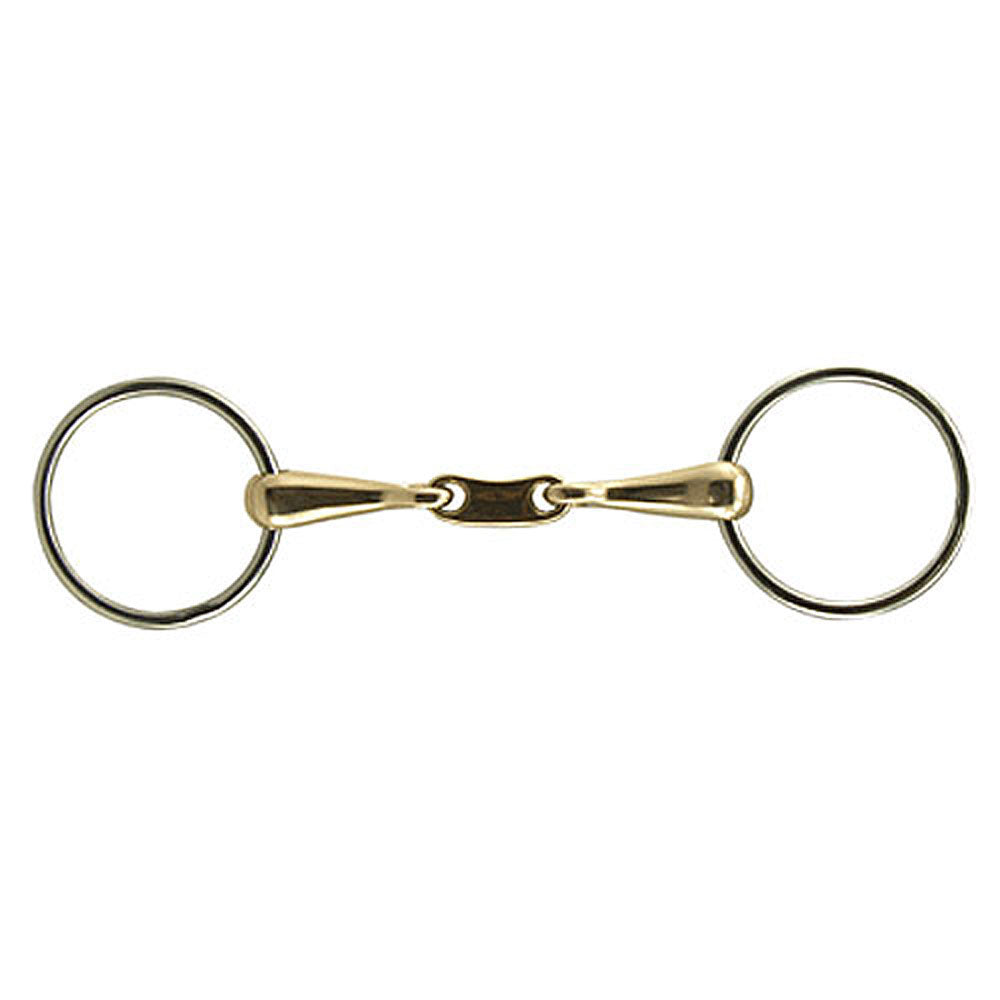 Cyprium Loose Ring with Bean Link Snaffle Bit 5" 65mm Rings