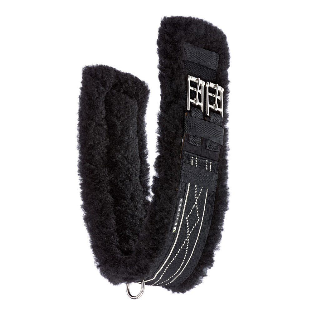 Oaklyn Black Terra Dressage Girth with White Fancy Stitch