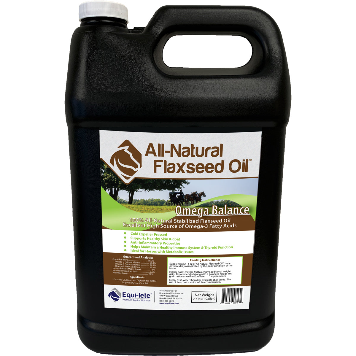 Equi-lete All-Natural Flaxseed Oil Gallon