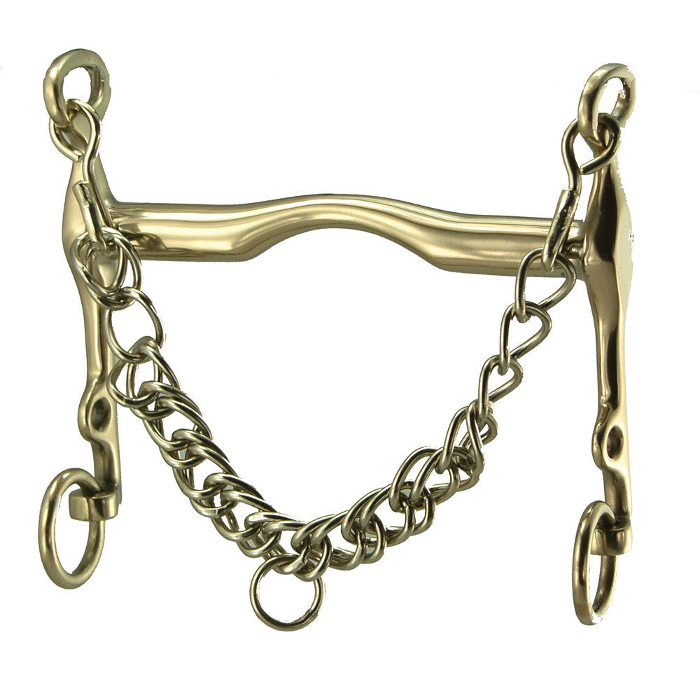 German Silver Wide Port Weymouth Bit 5-3/4"