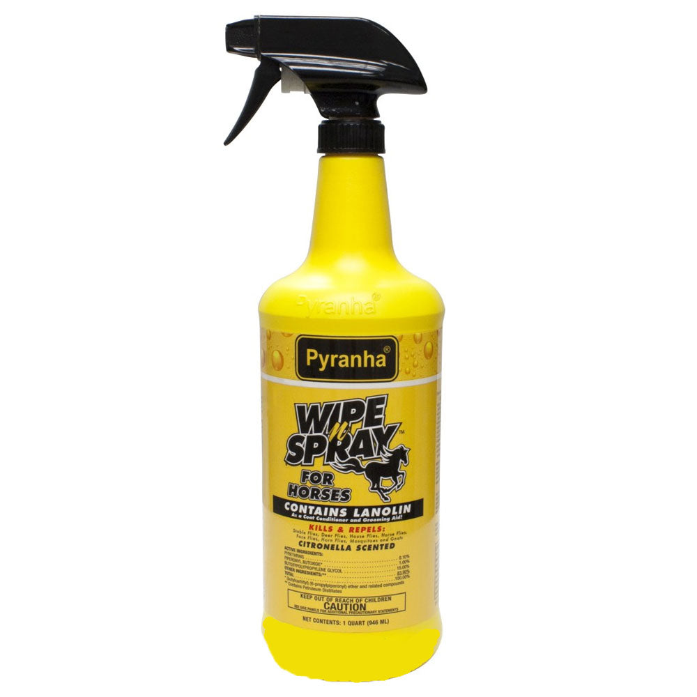 Pyranha Wipe N'Spray Fly Spray (Yellow Bottle)