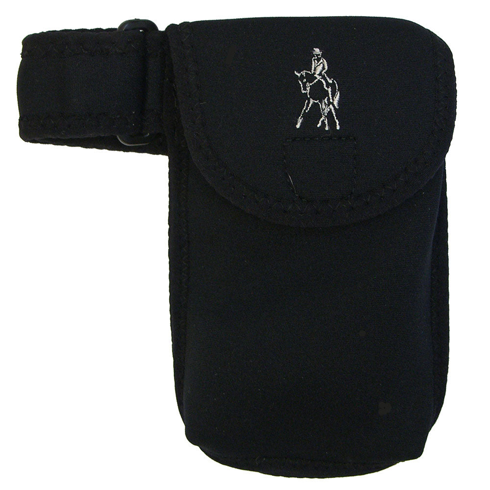Black Cell Phone Case with Embroidery