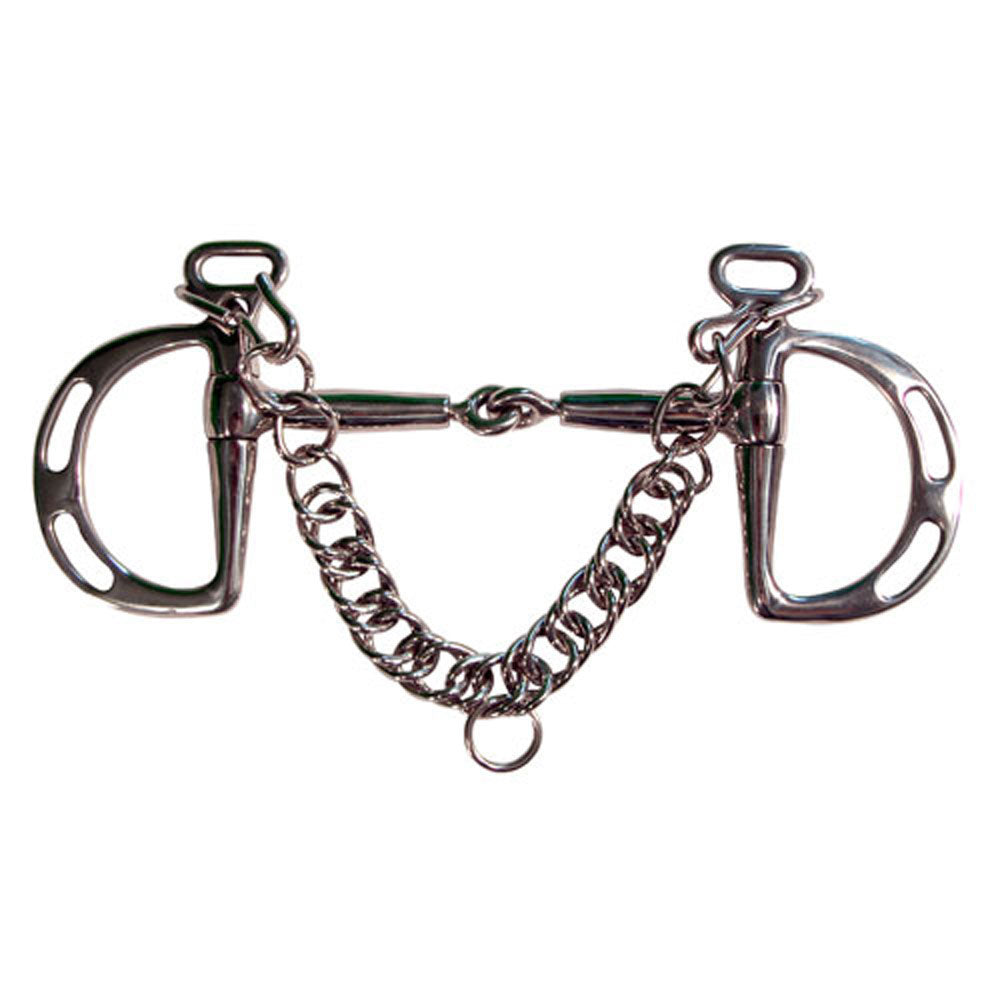 Robart Pinchless Stainless Steel Kimberwick Snaffle Mouth Bit 5"