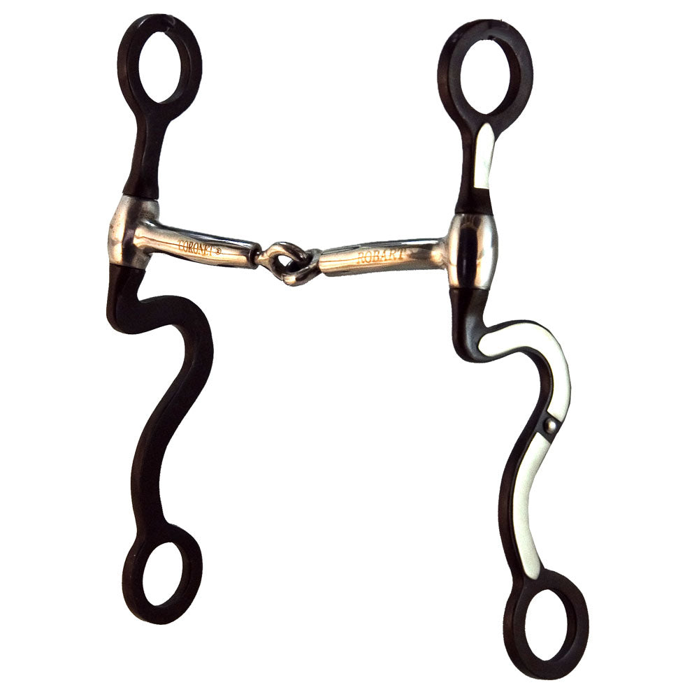 Robart Pinchless Stainless Steel S Shank Snaffle Bit 5"