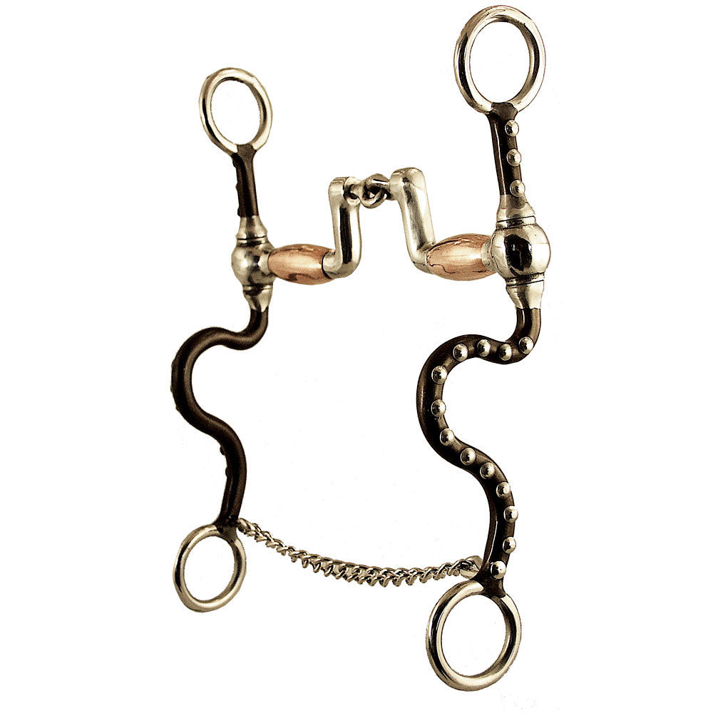 Robart Pinchless 3 Piece Correctional Snaffle Bit 5"
