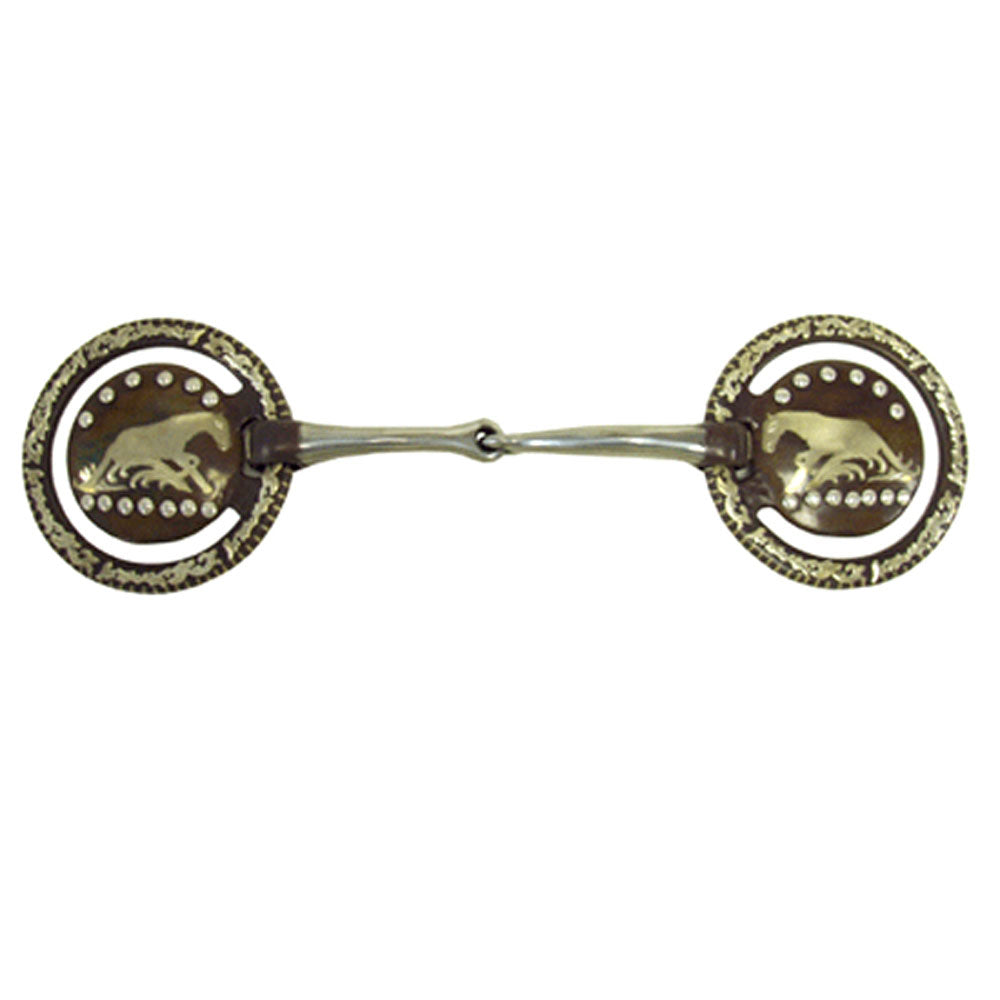 Robart Pinchless Reining Horse Snaffle Bit 5"