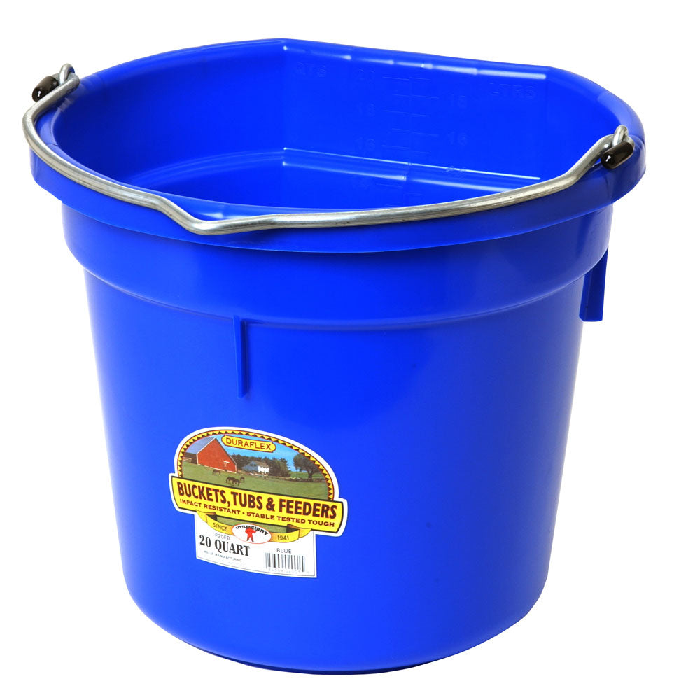 20 Quart Flat Back Plastic Bucket FOB